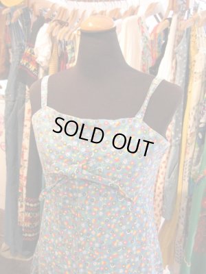 画像2: ★★★SALE★★★　USED　小花柄　キャミワンピ 　（サックス）