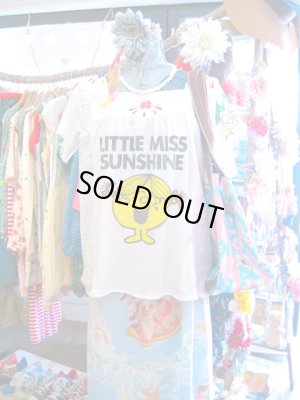 画像1: 『SOLリメイク』　「LITTLE MISS SUNSHIN」Tシャツ　チュニック　（ホワイト×カラフル）