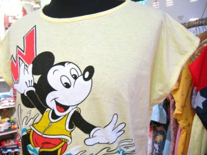 画像2: OLD　 Mickey　サーフィン　Tシャツ　（レモンイエロー）