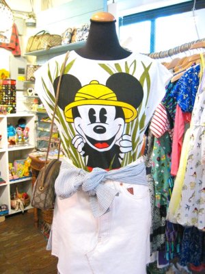 画像1: USED 　 Mickey　大冒険　Tシャツ （ホワイト）
