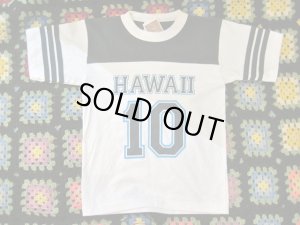 画像4:  Hawaii 　ナンバリング 　 Tシャツ　（ホワイト×ネイビー）