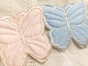 画像2: Vintage   Butterfly    キルティング   ワッペン   (2color)