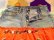 画像4: 『SOLリメイク』Levi'sデニム　フラワー刺繍スカート　W32 （オレンジ）