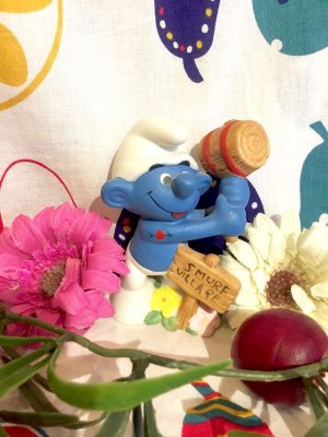 画像1: 80's Vintage   “HEFTY社製”　「SMURF」 陶器ドール