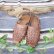 画像1: FromU.S.A　basket  leather sandal（brown） (1)
