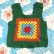 画像7: OLD Handmade granny knit Vest（グリーン）