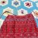 画像6: 70's vintage チロリアン 刺繍風プリント ロングスカート (レッド)