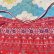 画像9: 70's vintage チロリアン 刺繍風プリント ロングスカート (レッド)