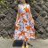 画像2: 70's Vintage Big Flower Hawaiian Dress (オレンジ×ホワイト)