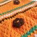 画像9: 70's Vintage Flower ＆ fringe Design Knit Poncho（オレンジ×ブラウン）