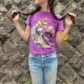 90's Old USA製 「Nintendo Super Mario」Tシャツ（パープル)