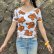 画像2: 60's Vintage Sole face柄 Tシャツ（ホワイト×オレンジ）
