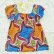 画像8: OLD African Batik チュニック（オレンジ×ブルー×etc）