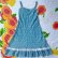 画像6: 70's Vintage 小花柄 キャミワンピ（サックス）