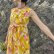 画像3: 70's Vintage Hawaiian ドレス (マスタード×ピンク)