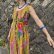 画像3: 70‘s Vintage フローラル ペイズリー柄 マキシ丈 ドレス （ピンク×イエロー）