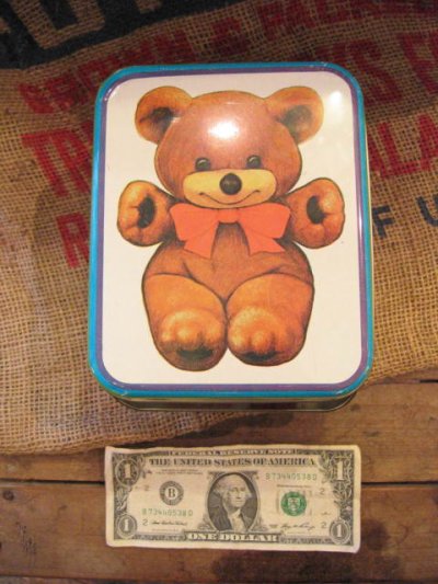 画像3: TEDDY BEARS　ハンドル付き　アンティーク缶　（ホワイト）