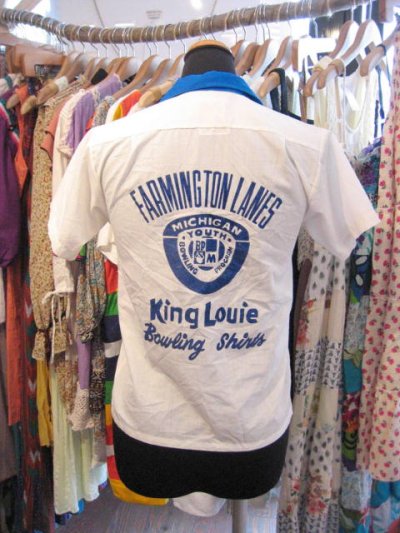 画像3: USED  「King Louie」　2トンカラー　ボーリングシャツ　（ホワイト）