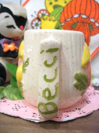 画像2: ★★SALE★★ 70's Vintage Mushroom 「Becci」 マグカップ（生成り）