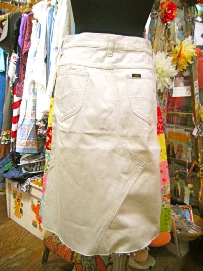 画像3: 『SOLリメイク』Lee Westerner　サイドパッチ　スカート (ホワイト)