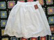 画像6: ★★★SALE★★★　裾レース刺繍　シンプル　コットン　スカート　（ホワイト） (6)
