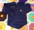 画像6: 70's長袖　ノーカラー Boy Scout shirt（navy） (6)