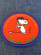 画像2: 「SNOOPY」Vintage GOLF Round ワッペン　（Red） (2)