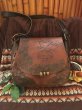 画像2: 60's Vintage Handcraft Leather Bag （ブラウン） (2)