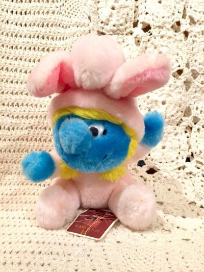 画像1: 80's Vintage「SMURF」かぶりものスマーフェットぬいぐるみ　