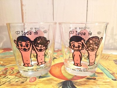 画像3: 70's Vintege「 love is...」グラス（2Design）