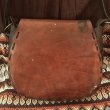 画像3: 60's Vintage Handcraft Leather Bag （ブラウン） (3)