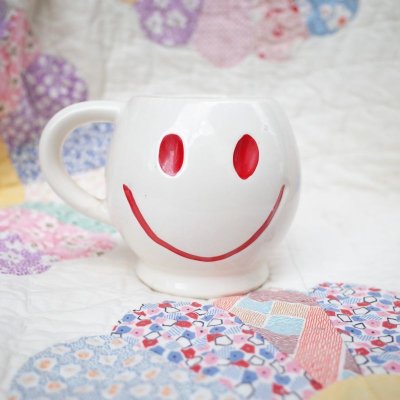 画像1: 70'sVintage「McCOY」Happy Smiley Face mug（white）