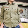 画像1: 60'sVintage Boy Scout Cotton　shirt （khaki） (1)