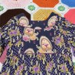 画像9: Flower&Paisley柄 ワンピース　(ネイビー×パープル) (9)