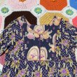 画像6: Flower&Paisley柄 ワンピース　(ネイビー×パープル) (6)