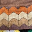 画像10: 70's Vintage Suede Patchwork Skirt（ブラウン） (10)