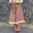 画像4: 70's Vintage Suede Patchwork Skirt（ブラウン） (4)