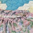 画像6: 70's vintage フラワー柄 ティアード サーキュラー スカート (ピンク×マルチ) (6)