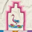 画像10: 60's Vintege Hand paint ＆ Patchwork チャイナトップス  (オフホワイト×ピンク） (10)