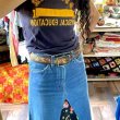 画像2: 70's Vintage Levi's マルチカラー刺繍 ベルト（ブラウン×カラフル） (2)