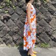 画像4: 70's Vintage Big Flower Hawaiian Dress (オレンジ×ホワイト) (4)