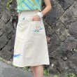 画像3: 70's Vintege Dead Stock ヨット柄 刺繍 Marin Skirt（オフホワイト） (3)