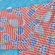 画像8: Vintage Fruits & Gingham Check 柄 ポケット付き ワンピース （レッド） (8)