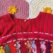 画像7: 70's Guatemala ケツァール バード刺繍 チュニック（レッド×カラフル） (7)