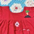 画像6: 70's Vintage Hawaiian刺繍 ワンピ （レッド） (6)