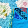 画像8: 70's Vintage カラフル刺繍 ワンピ (ターコイズ ） (8)