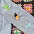 画像11: 70's Vintage Hand刺繍 シャンブレーシャツ (サックス) (11)