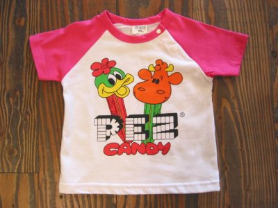 画像3: PEZ CANDY Tシャツ (T80,90/ホワイト×ピンク)