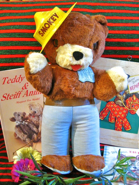 vintage smokey the bear teddy bear