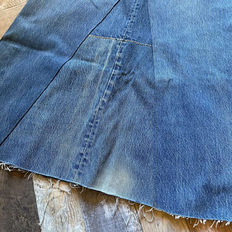 SOLリメイク』Levi's 501 赤耳 マキシ丈 デニムスカート (W27) - ∞ SOL ∞